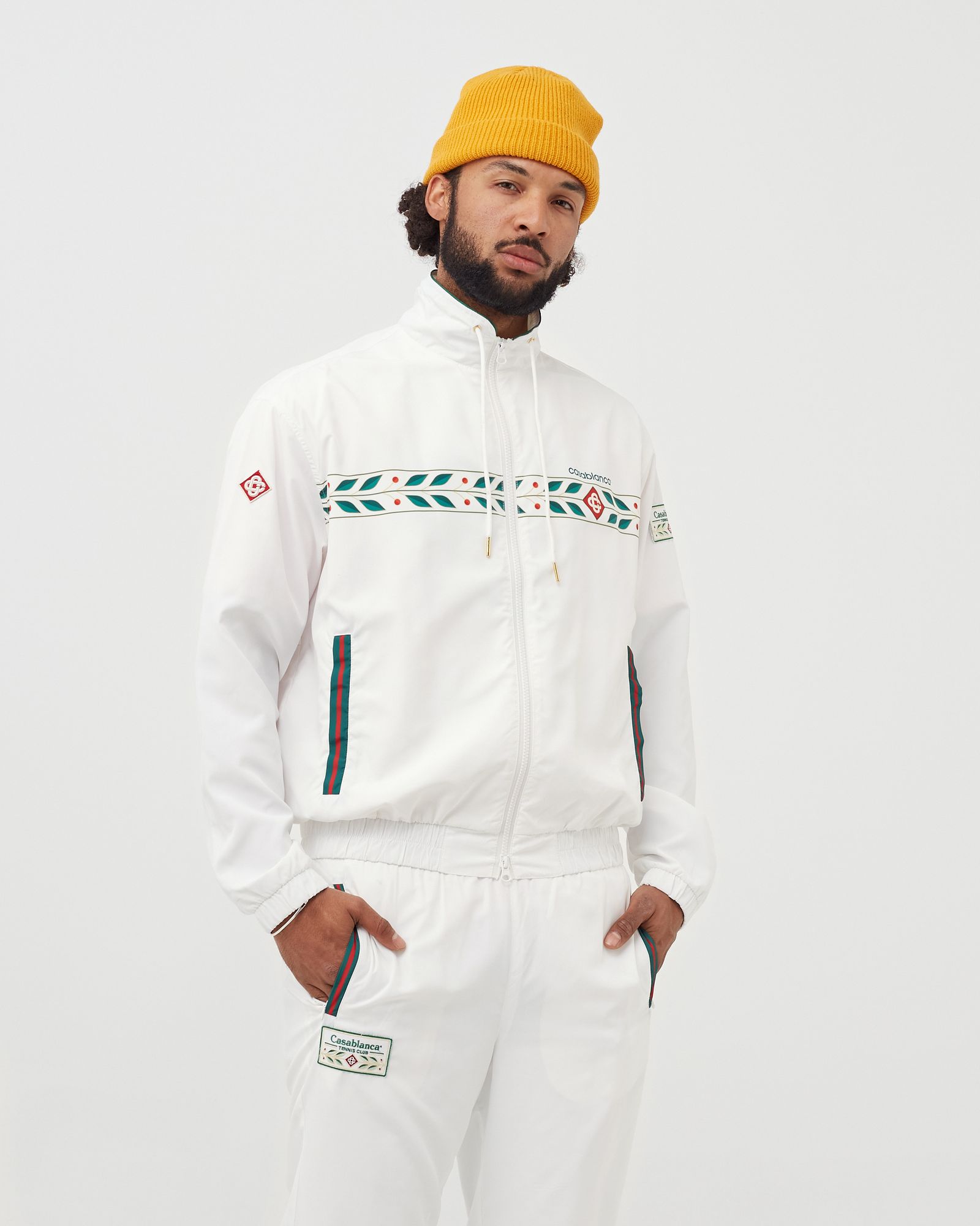 Casablanca SPORT TRACKSUIT JACKET White | BSTN Store