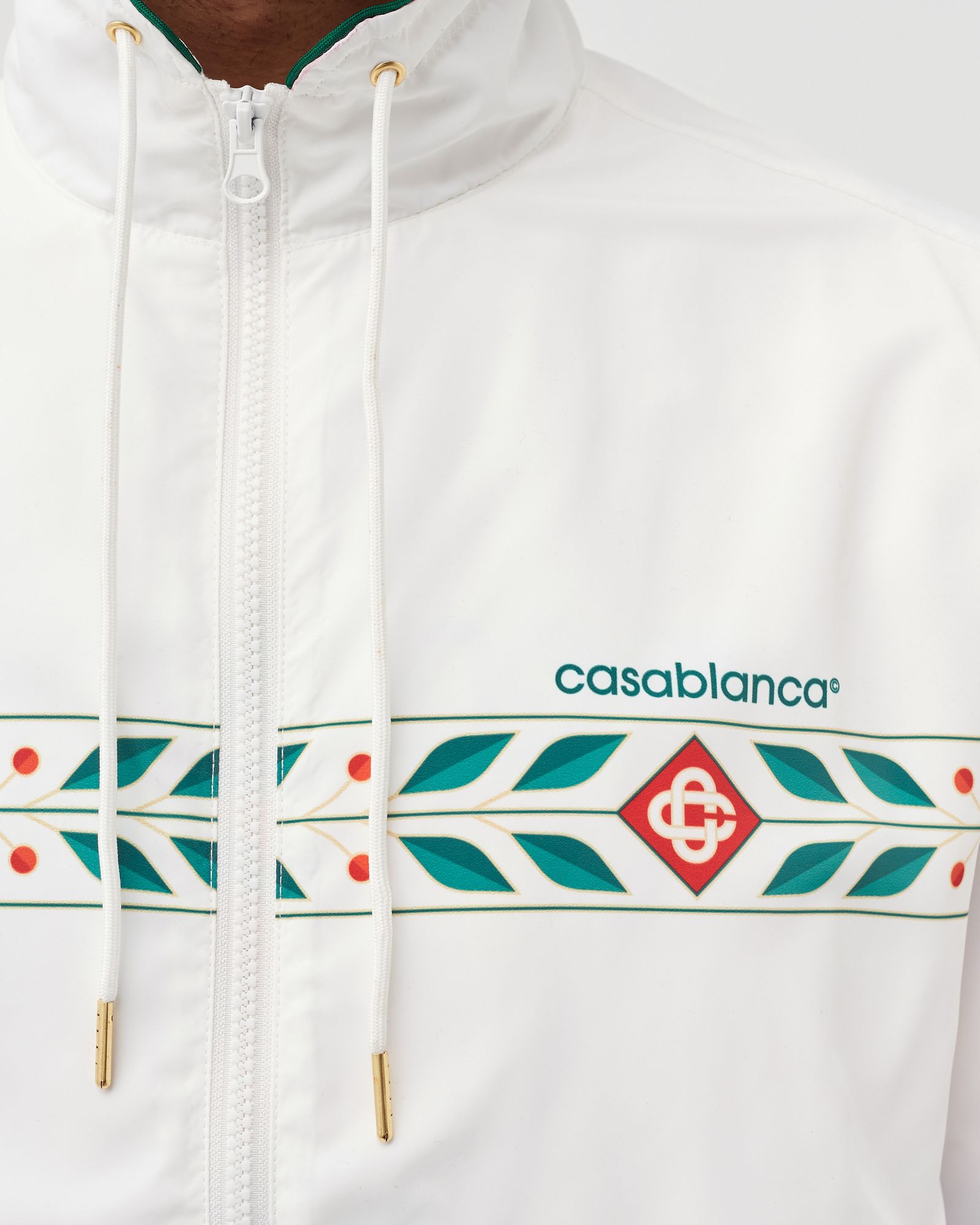 Casablanca SPORT TRACKSUIT JACKET White | BSTN Store