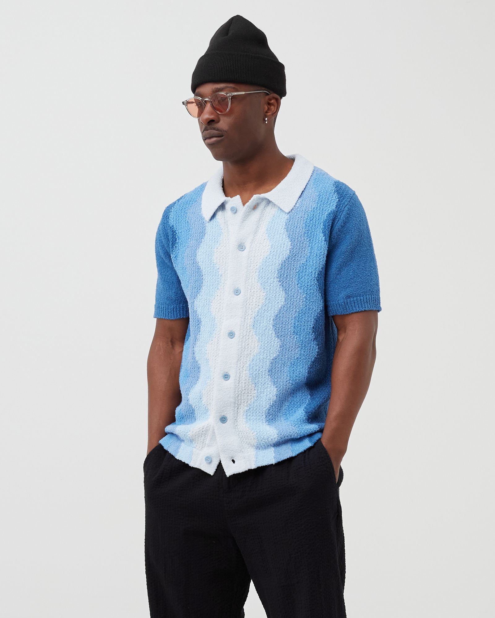 BOUCLE MEMPHIS KNIT POLOSHIRT