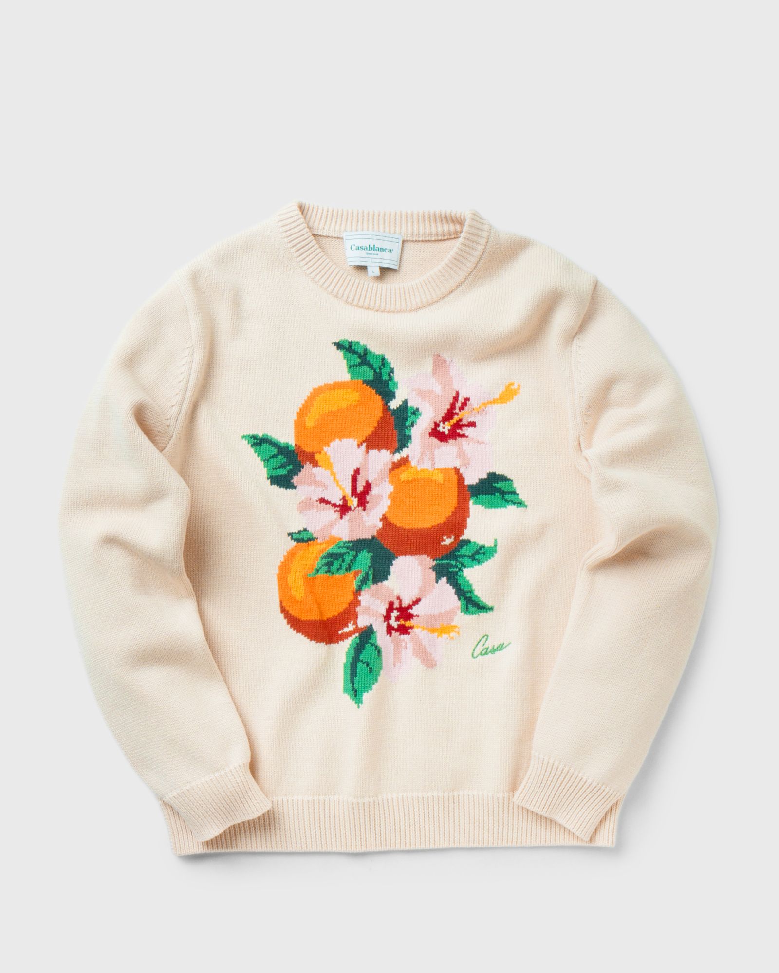 KAPALIA ORANGES INTARSIA KNIT