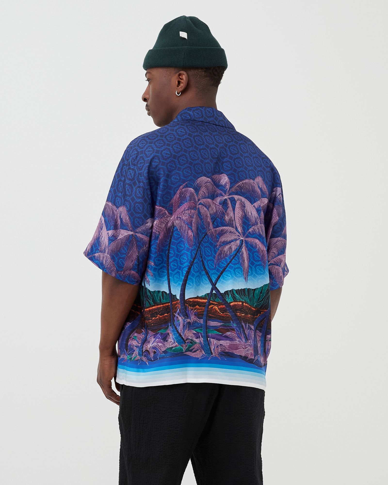 NUIT A MAUI PRINTED SILK SHIRT
