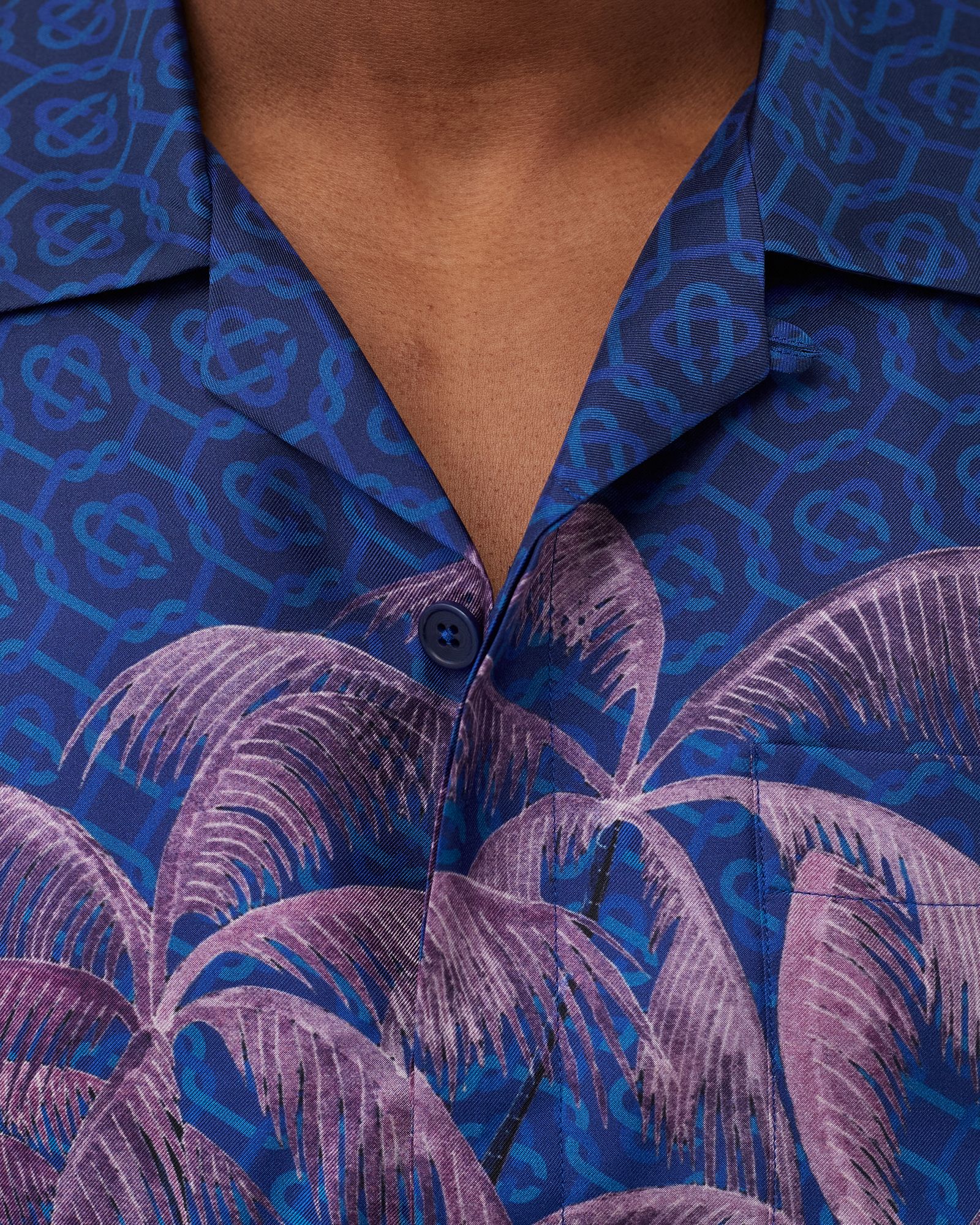 NUIT A MAUI PRINTED SILK SHIRT