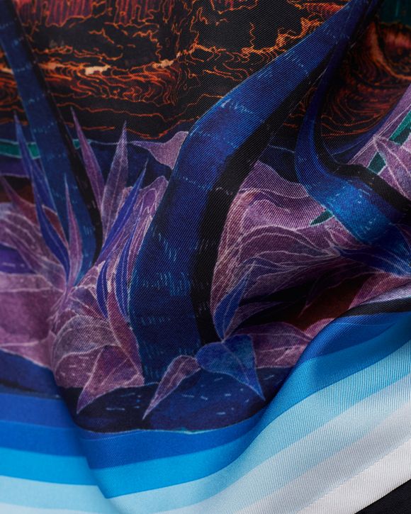 NUIT A MAUI PRINTED SILK SHIRT
