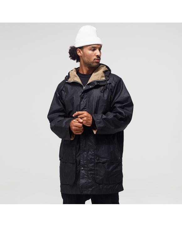 Barbour Hiking Wax Jacket Black - black