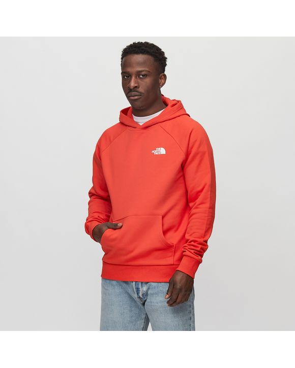 North face hoodie raglan red outlet box