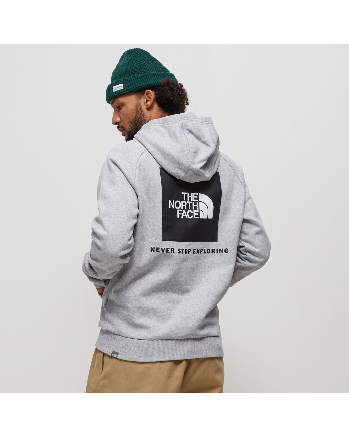 The North Face RAGLAN REDBOX HOODIE Grey BSTN Store