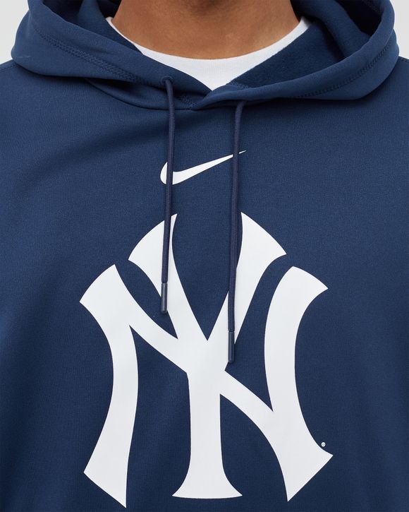 Nike New York Yankees Logo Hoodie Blue - Midnight Navy