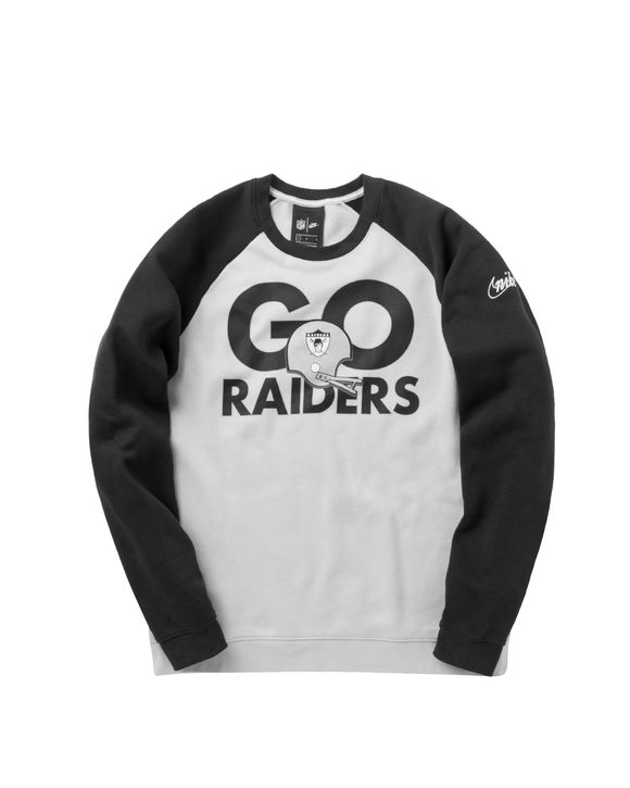 Las Vegas Raiders Nike Dri-Fit Raglan Crew Sweatshirt - Mens