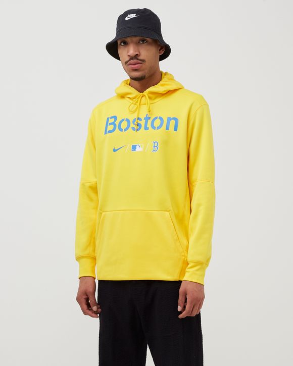 nike boston red sox yellow hoodie