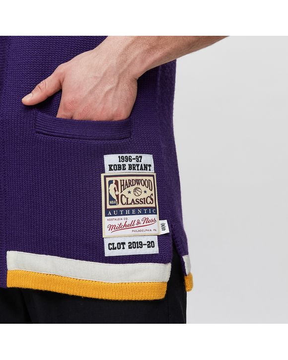 CLOT X Mitchell & Ness Kobe Bryant Knit Jersey Purple/Yellow Men's