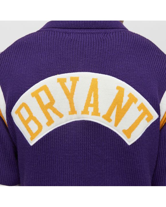 CLOT X Mitchell & Ness Kobe Bryant Knit Jersey Purple/Yellow Men's - US