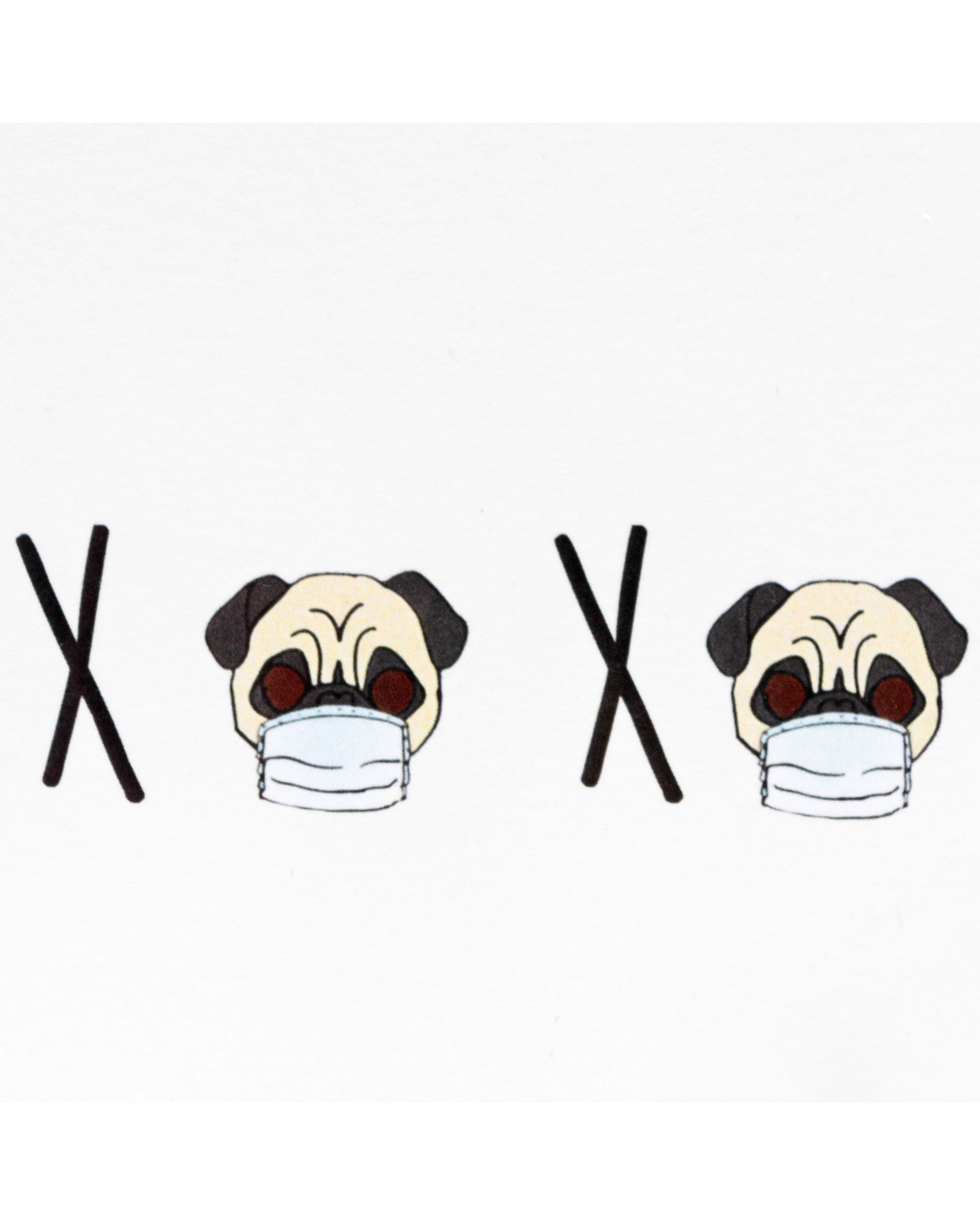 Pugs and Kisses with Mask