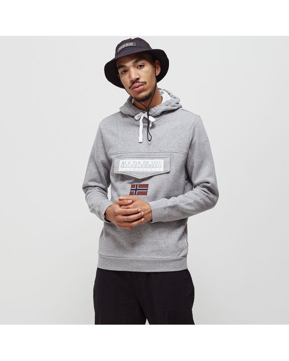 Napapijri burgee hoodie grey sale