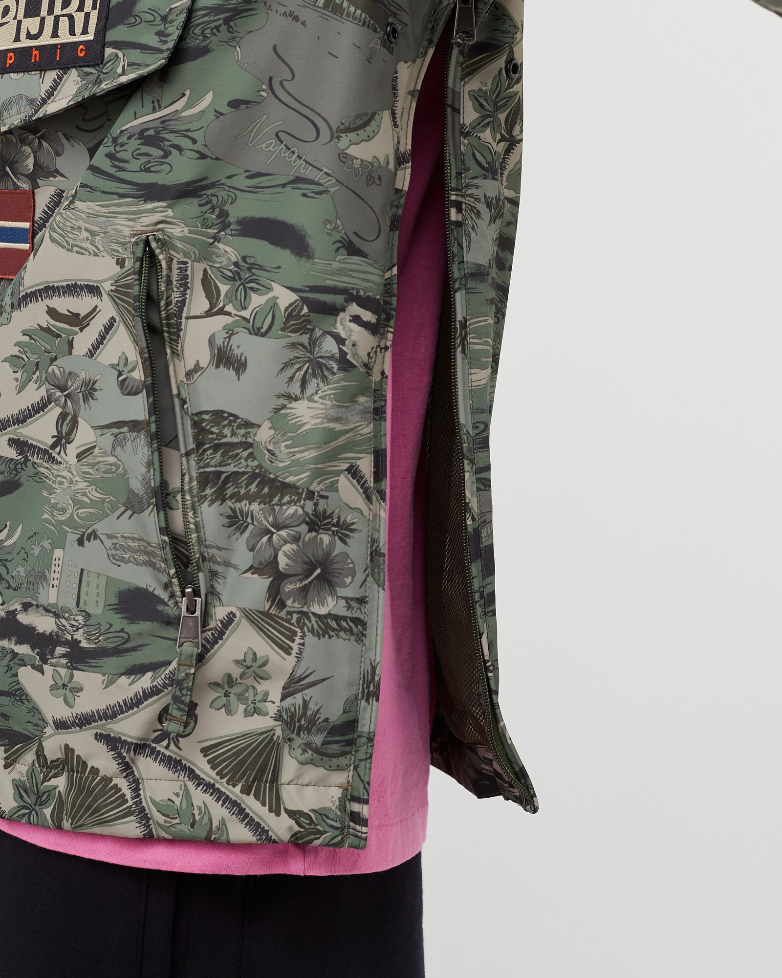 RAINFOREST PRINT 2 POCKET JACKET