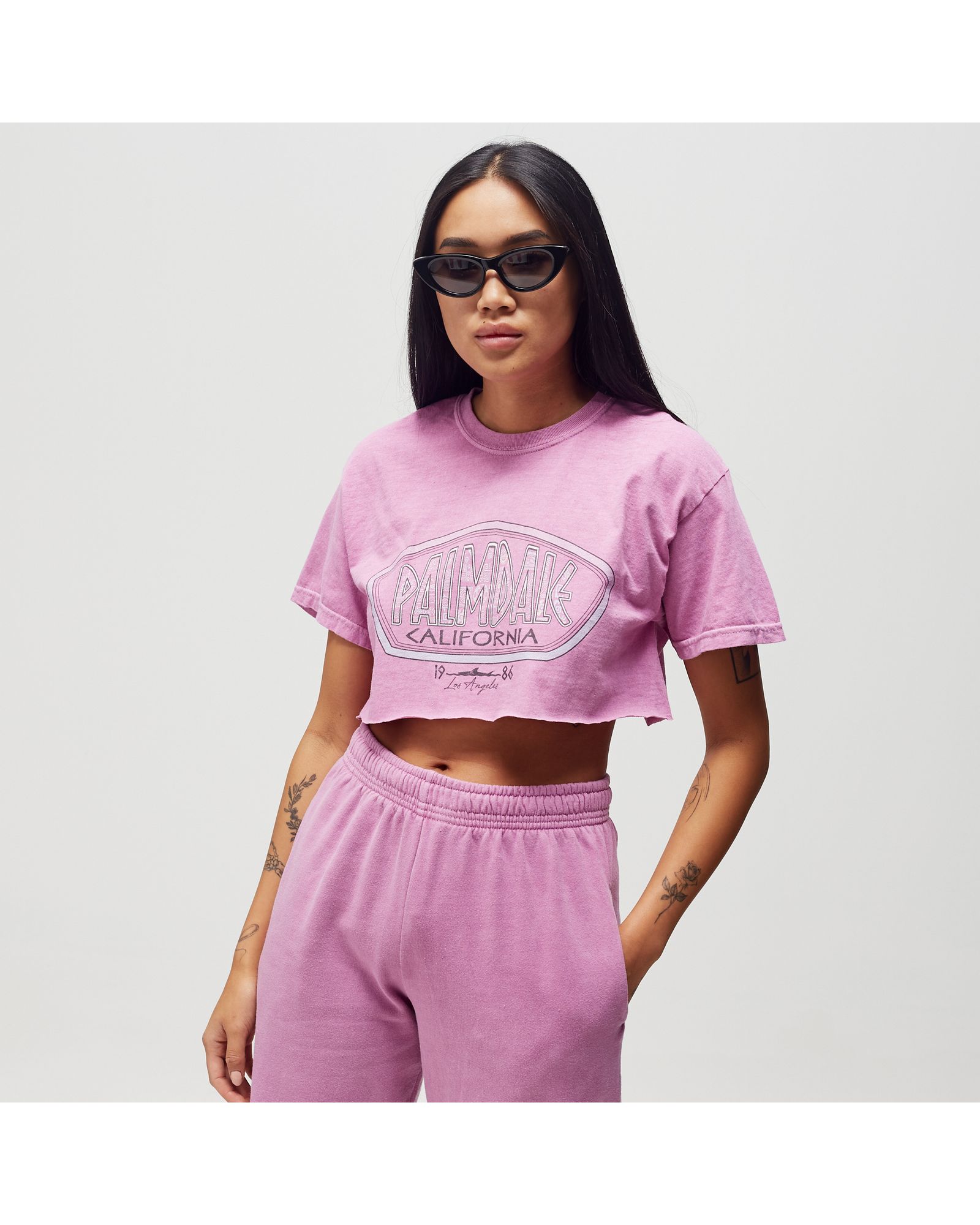 Palm Dale Crop Tee