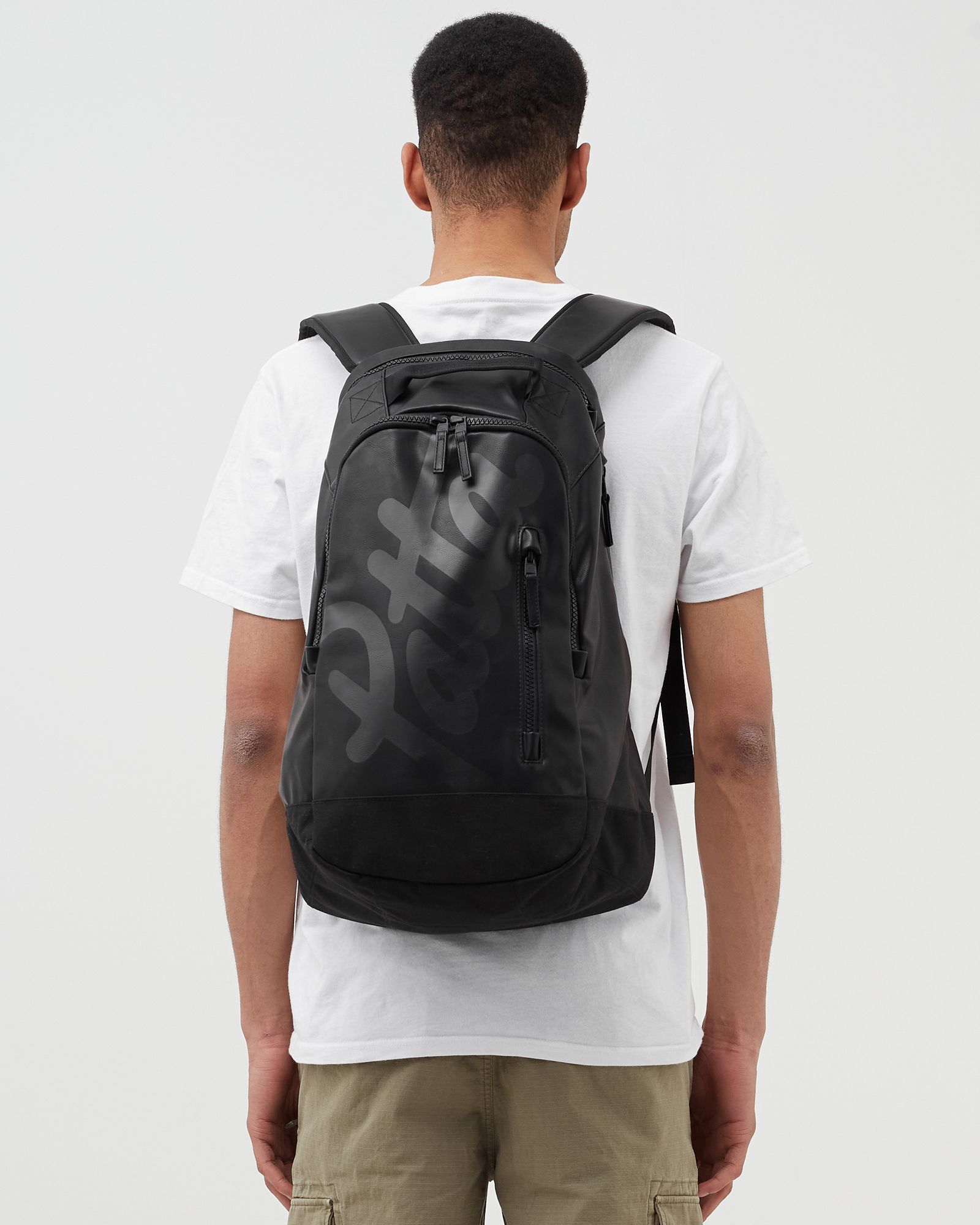 Faux Leather Backpack