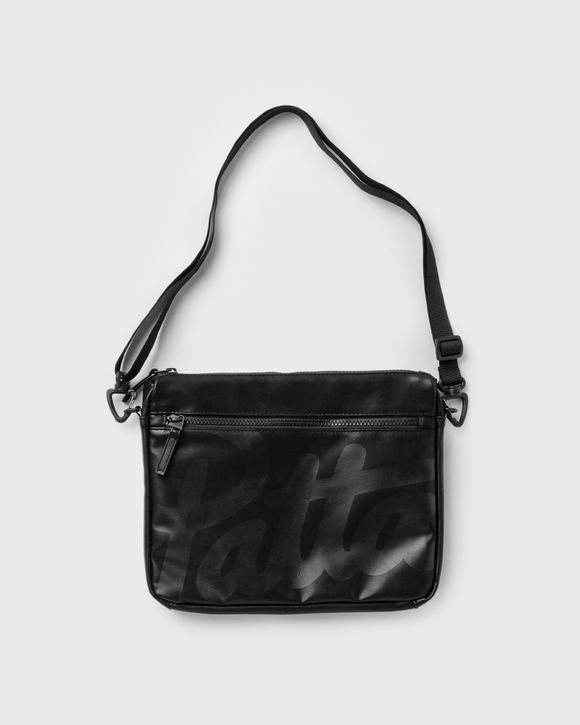 PATTA Faux Leather Shoulder Bag Black Black