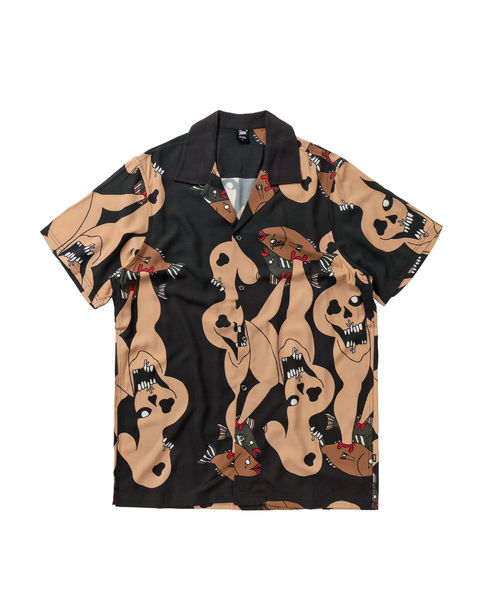 FISH FEET SHORTSLEEVE RAYON SHIRT