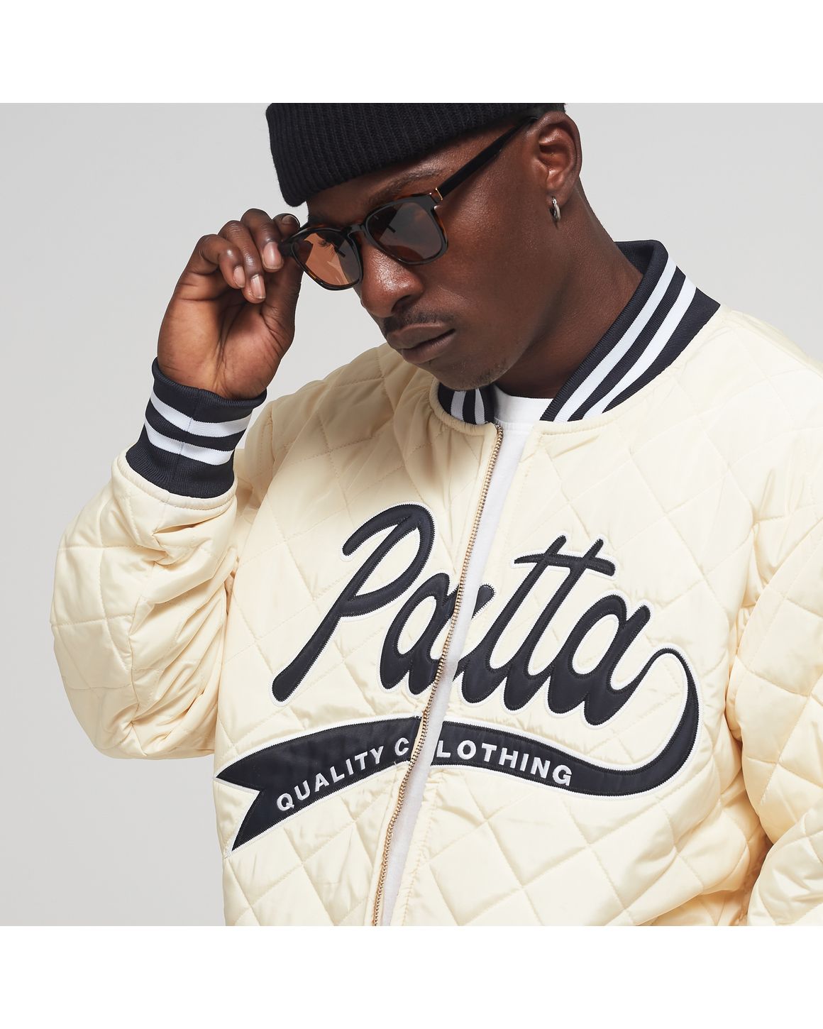 Patta sport quilted jacket cloud cream sale
