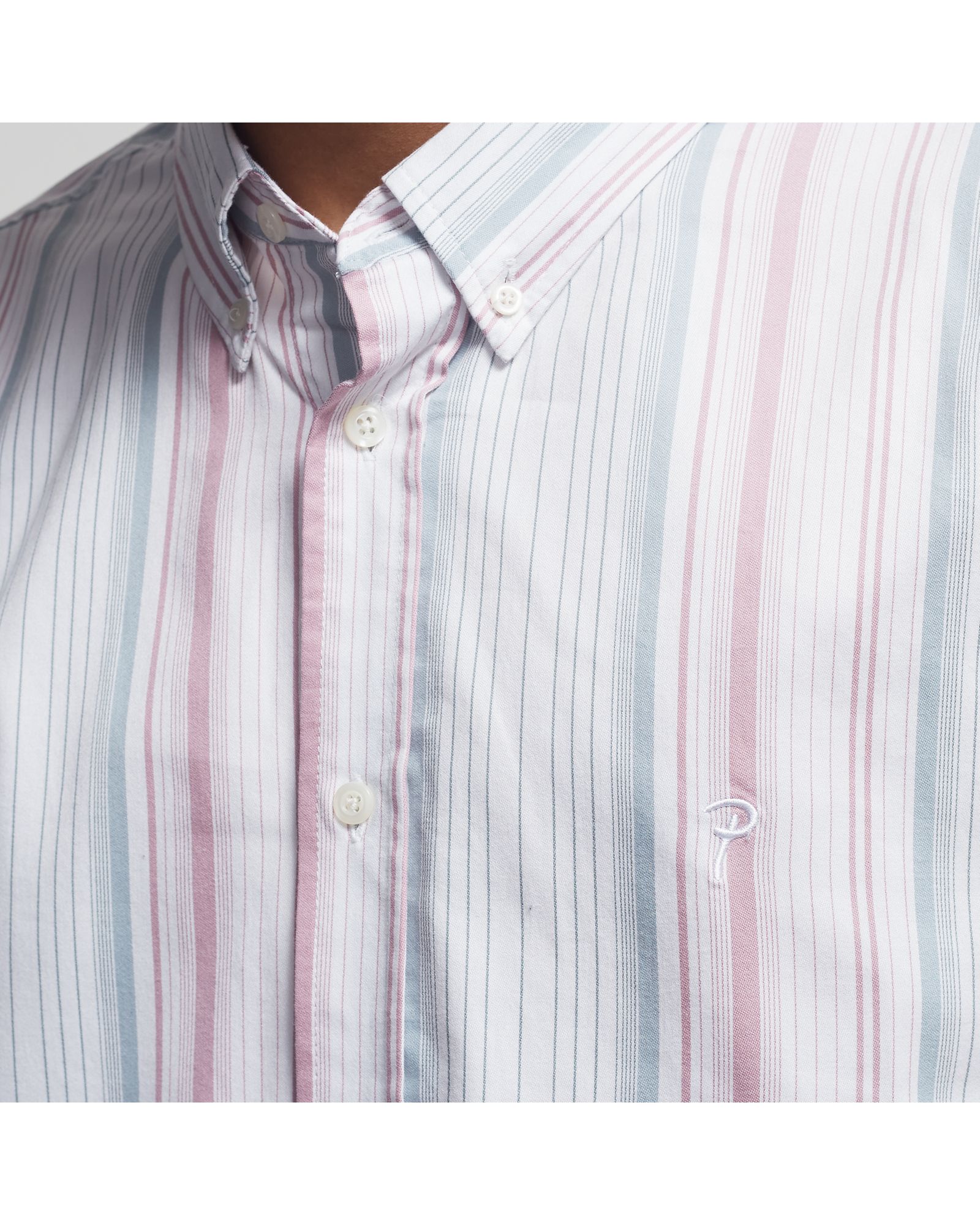 Fresh Stripe Relaxed BUTTON DOWN SHIRT
