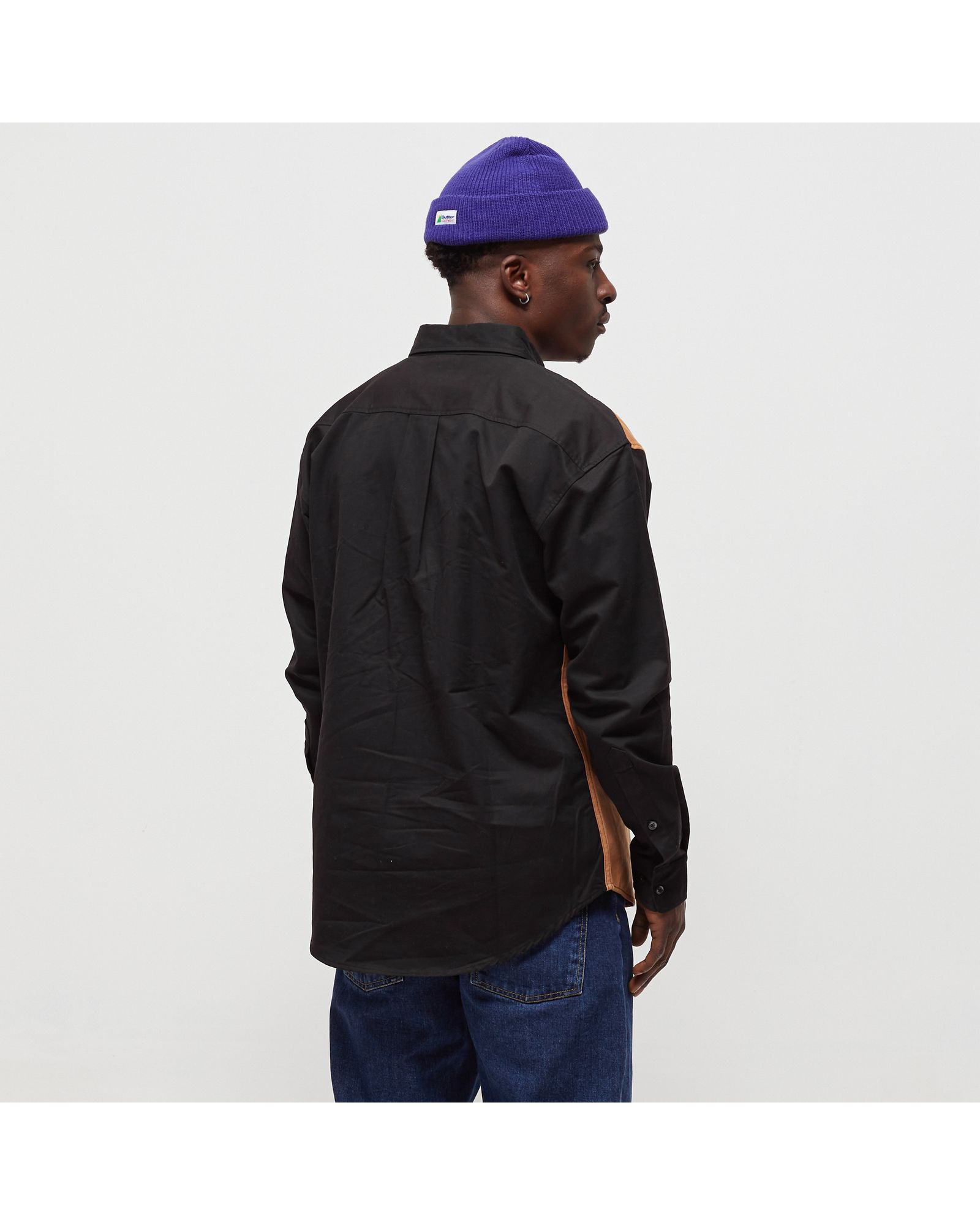 PANELLED RELAXED BUTTON DOWN SHIRT