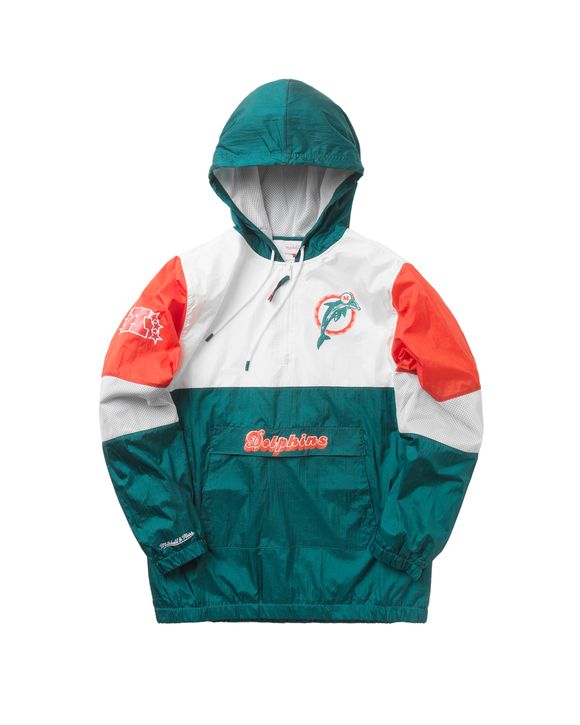 Mitchell & Ness MIAMI DOLPHINS - D. MARINO - SURPRISE WIN WINDBREAKER Green  - dark teal