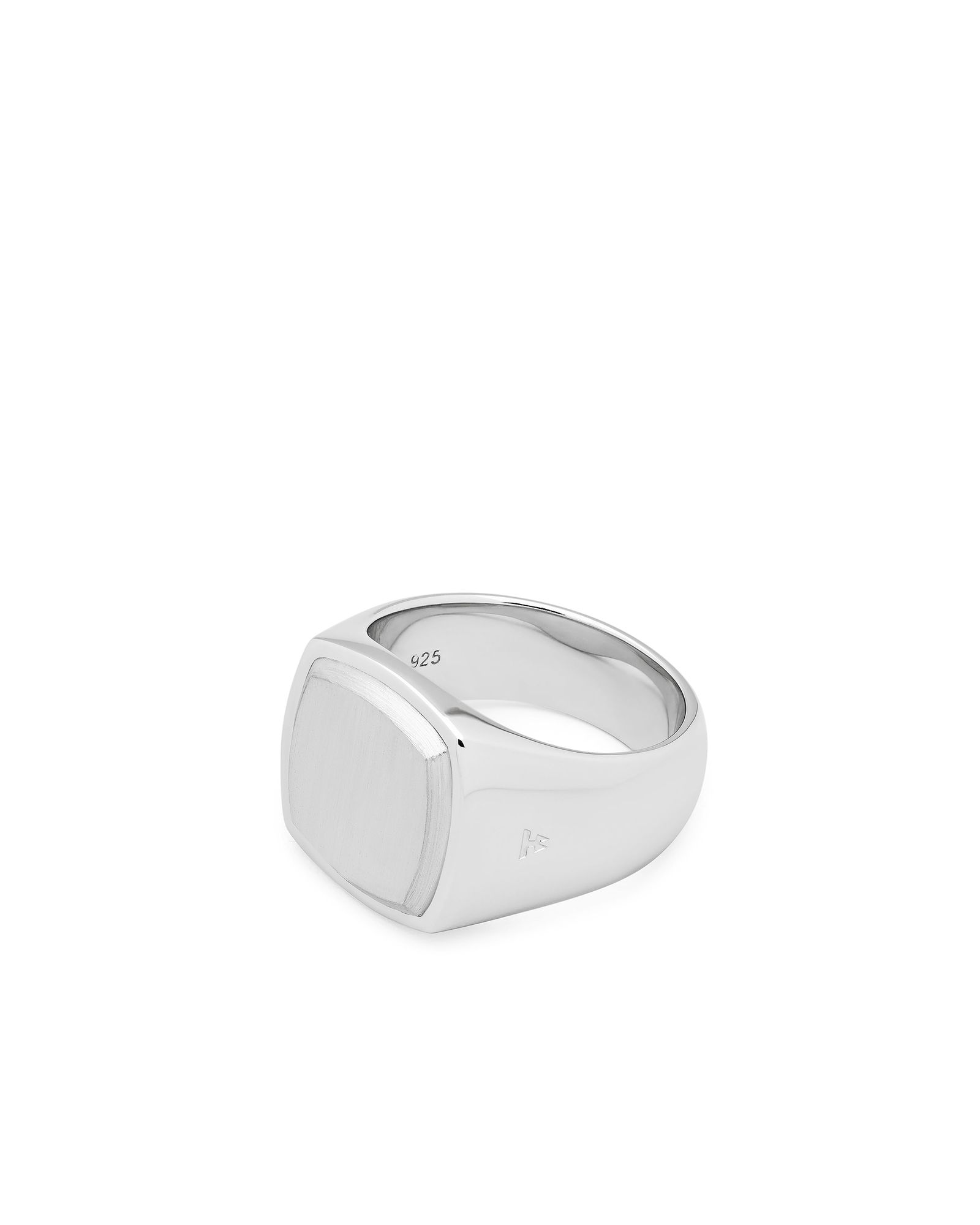 Cushion Silver Top Ring