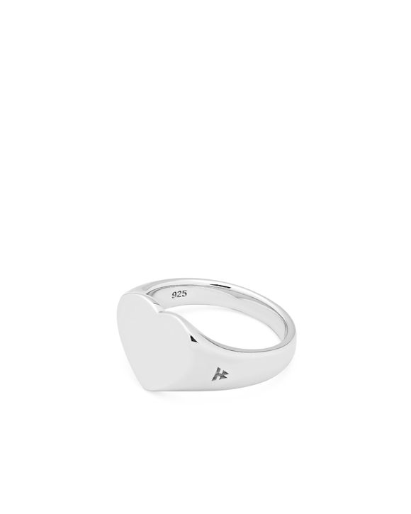 Tom Wood Mini Heart Ring Grey - 925 Sterling Silver