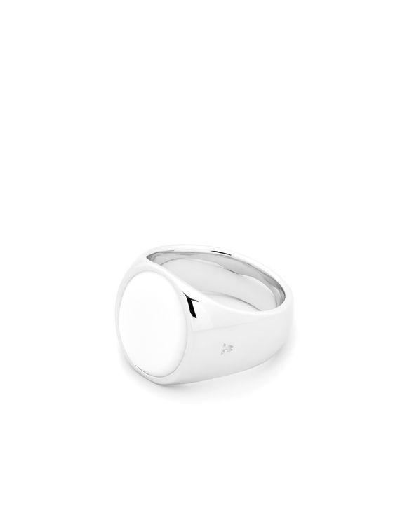 Tom Wood Oval White Agate Ring Grey | BSTN Store