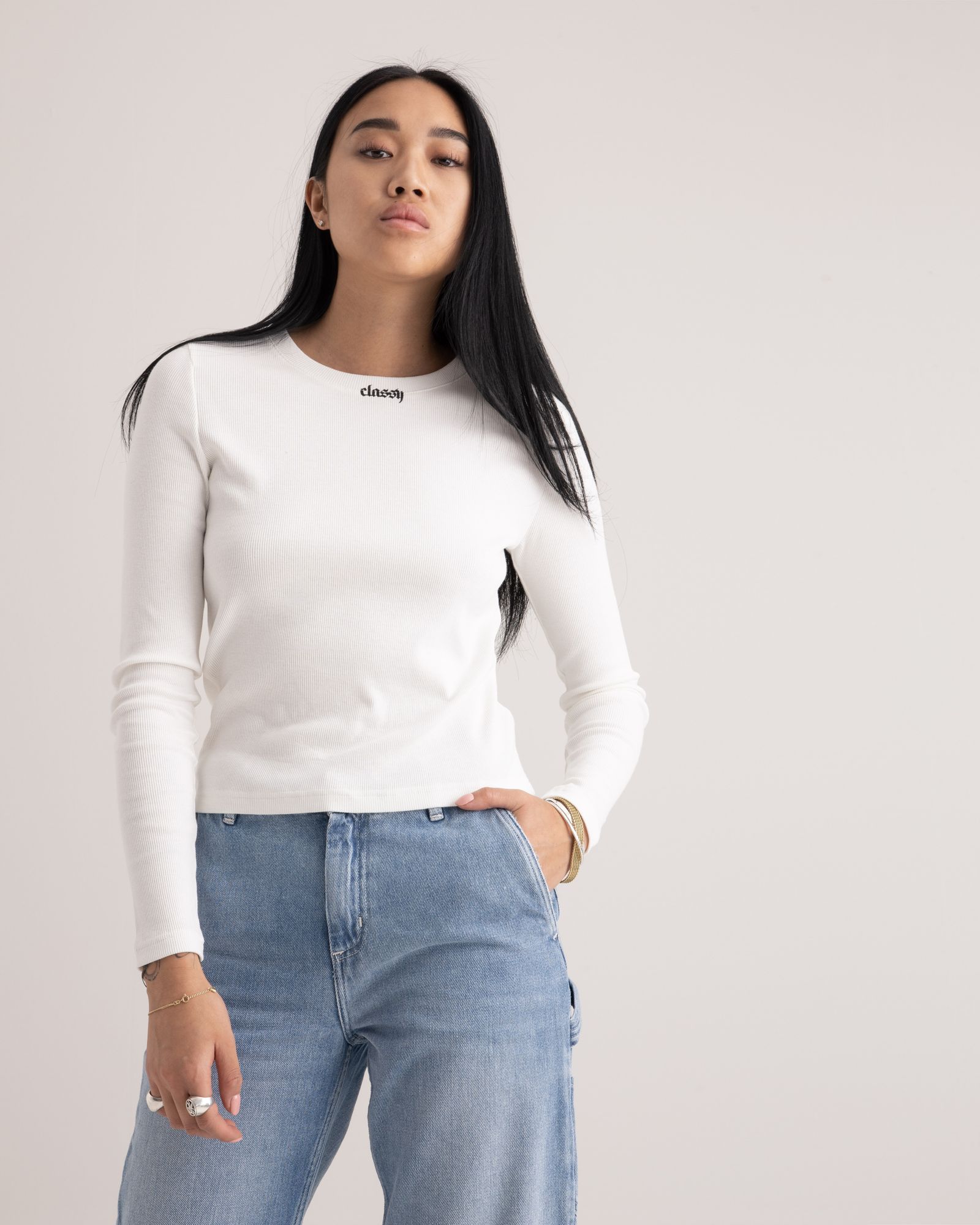WMNS RIDER RIBBED LONGSLEEVE