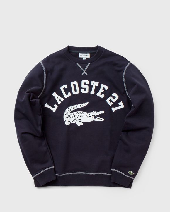 Crew Neck Lacoste 27 Print Fleece Sweatshirt