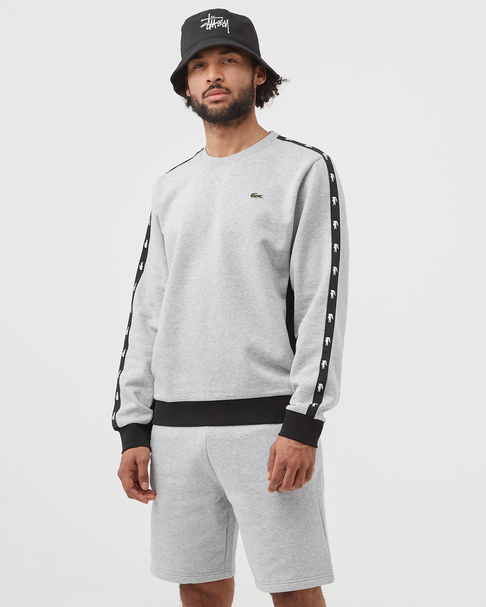 Crew Neck Colourblock Fleece Sweatshirt