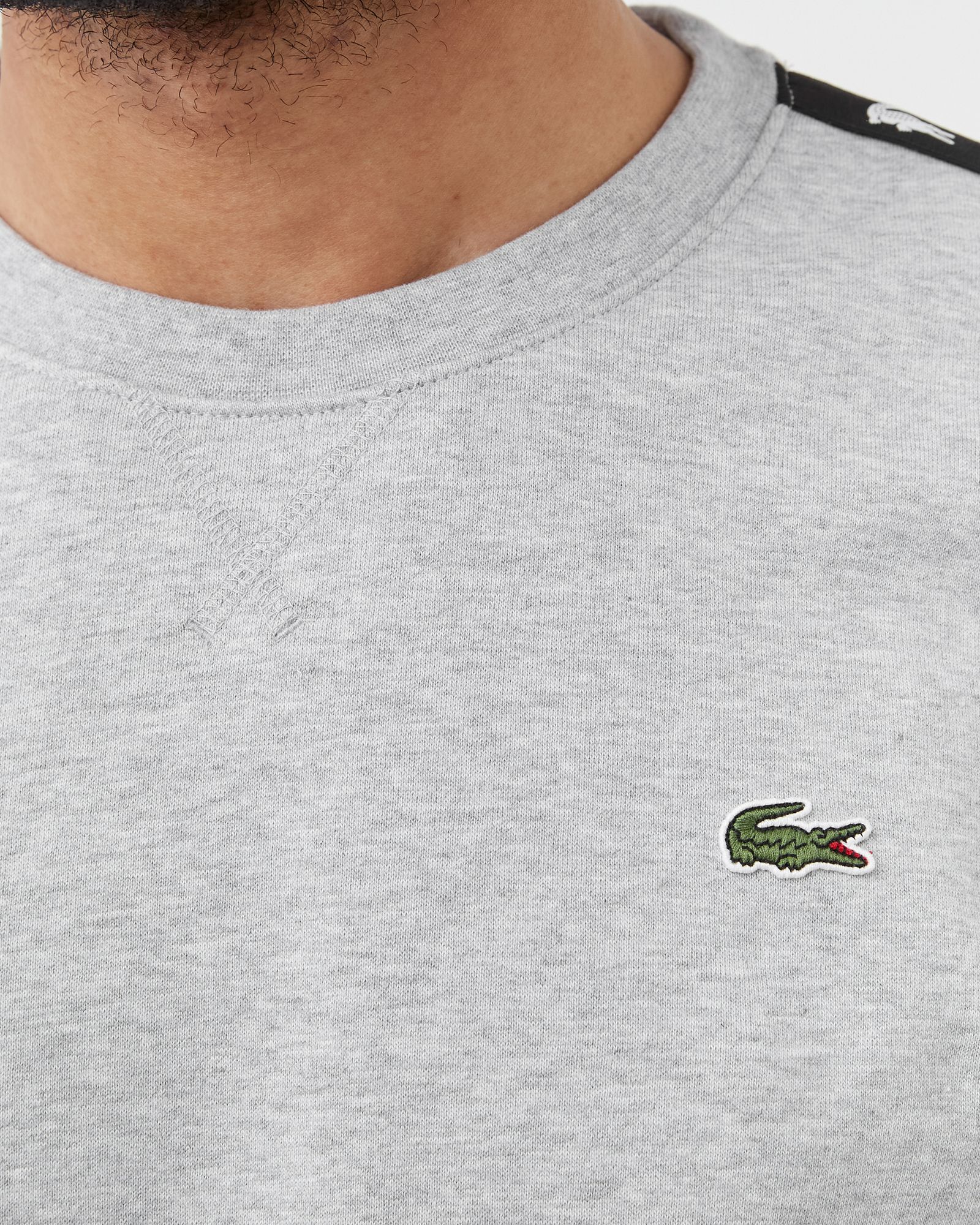 Crew Neck Colourblock Fleece Sweatshirt