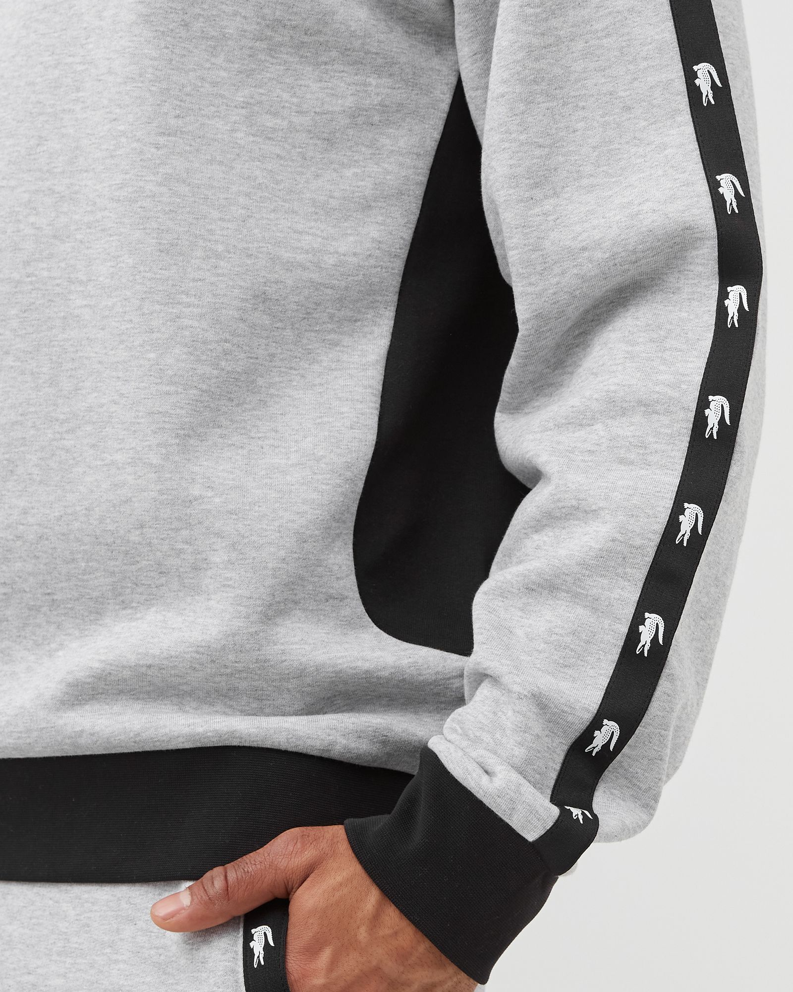 Crew Neck Colourblock Fleece Sweatshirt