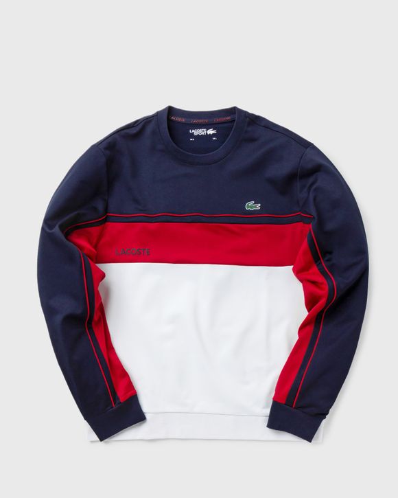 Lacoste colour block online sweatshirt