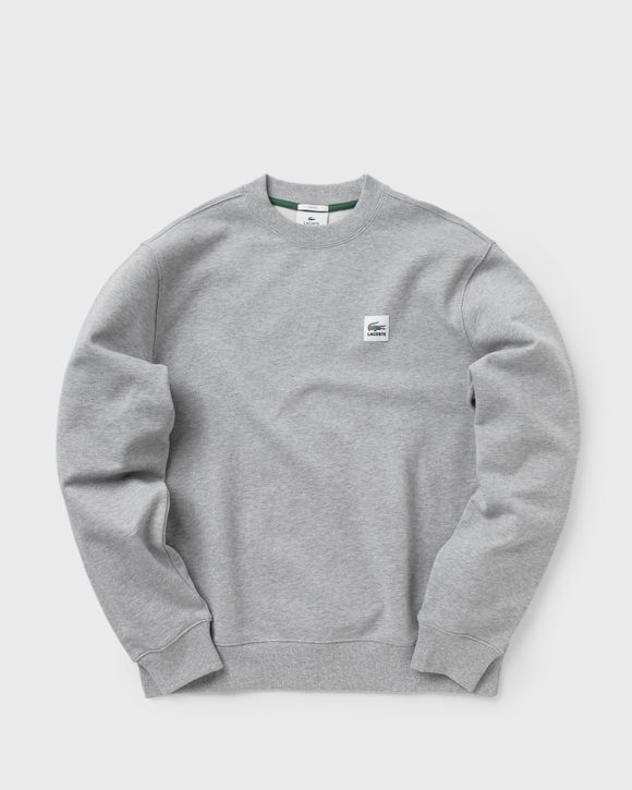 Lacoste Lacoste LIVE Patch Cotton Fleece Sweatshirt Grey | BSTN