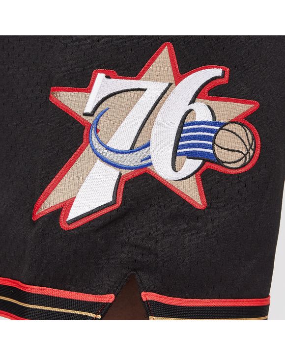 Shop Mitchell&Ness Philadelphia 76ers Shorts (black black) online