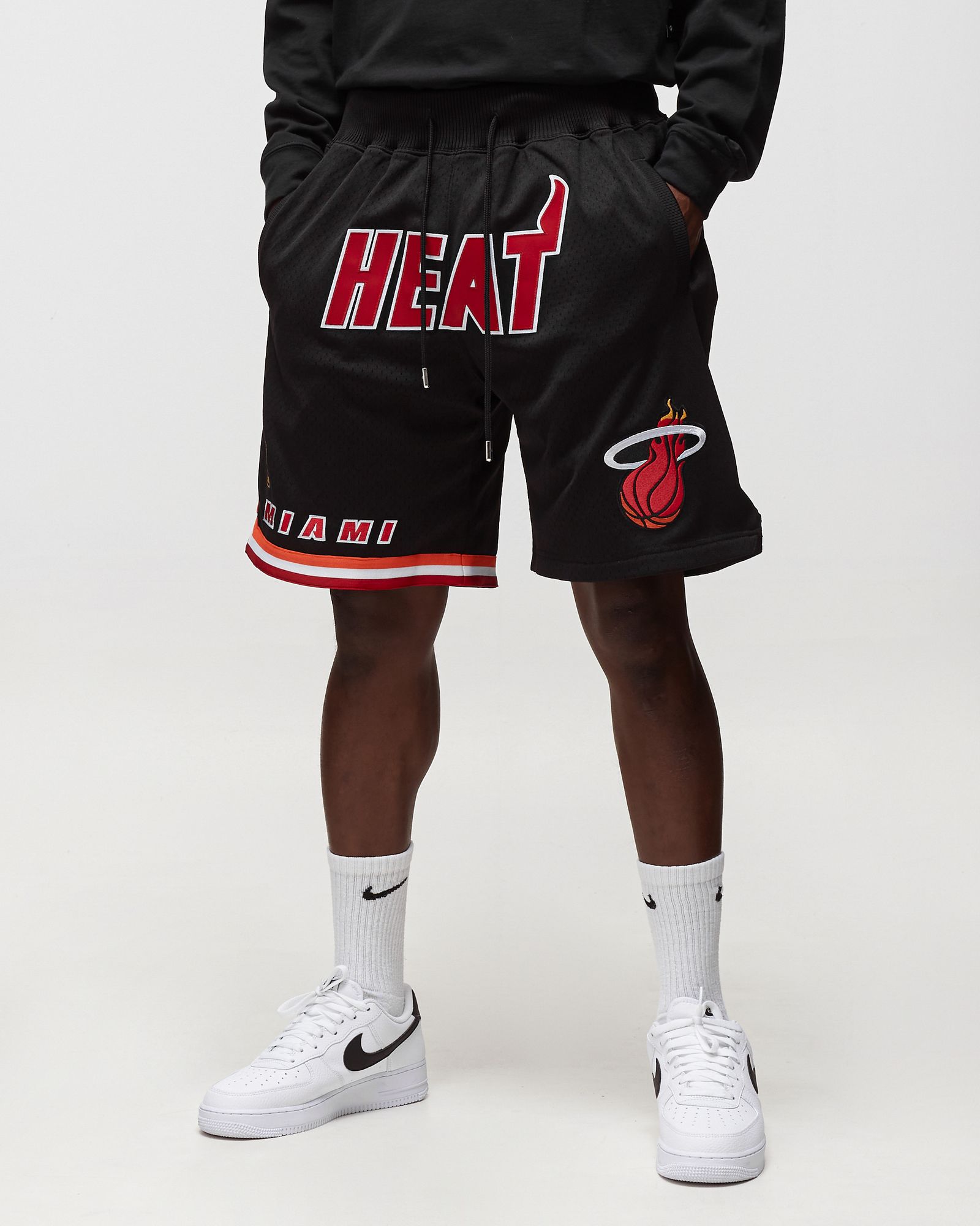 Mitchell & Ness JUST DON MIAMI HEAT SHORT Black | BSTN Store