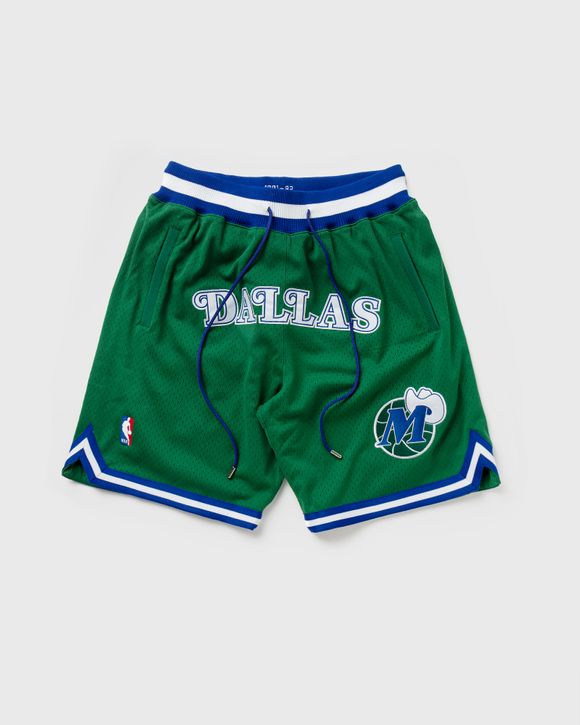 Dallas Mavericks 2016-2017 Green Just Don Shorts - Rare Basketball