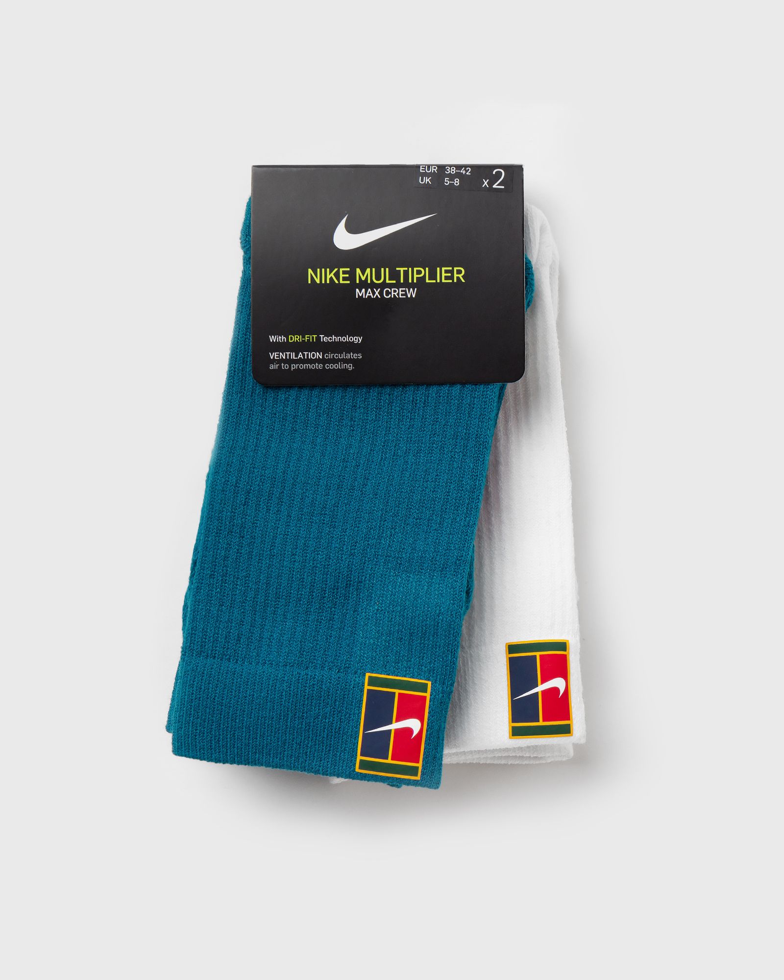 NikeCourt Multiplier Cushioned Socks (2 Pairs)