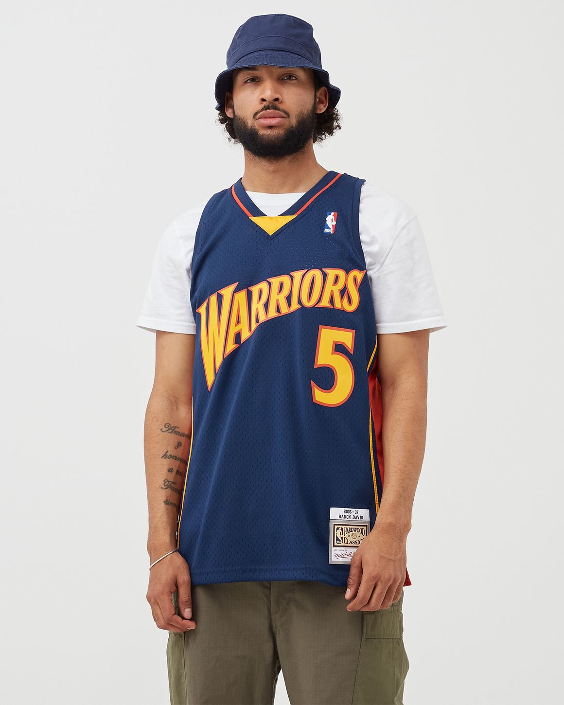 Golden State Warriors Baron Davis top M&N Swingman size M