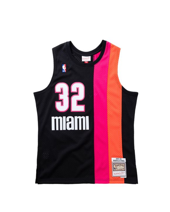 Mitchell & Ness Nicky Jam x MN Miami Heat Swingman Jersey Men Jerseys Black in Size:L