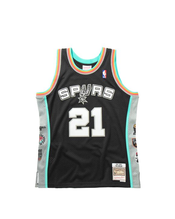 Tim Duncan San Antonio Spurs Mitchell & Ness Youth Swingman Throwback Jersey - Black