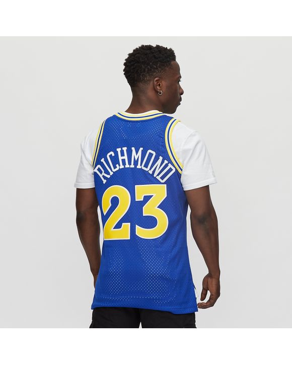 Men's Mitchell & Ness Tim Hardaway Royal Golden State Warriors 1990 Hardwood Classics Swingman Player Jersey