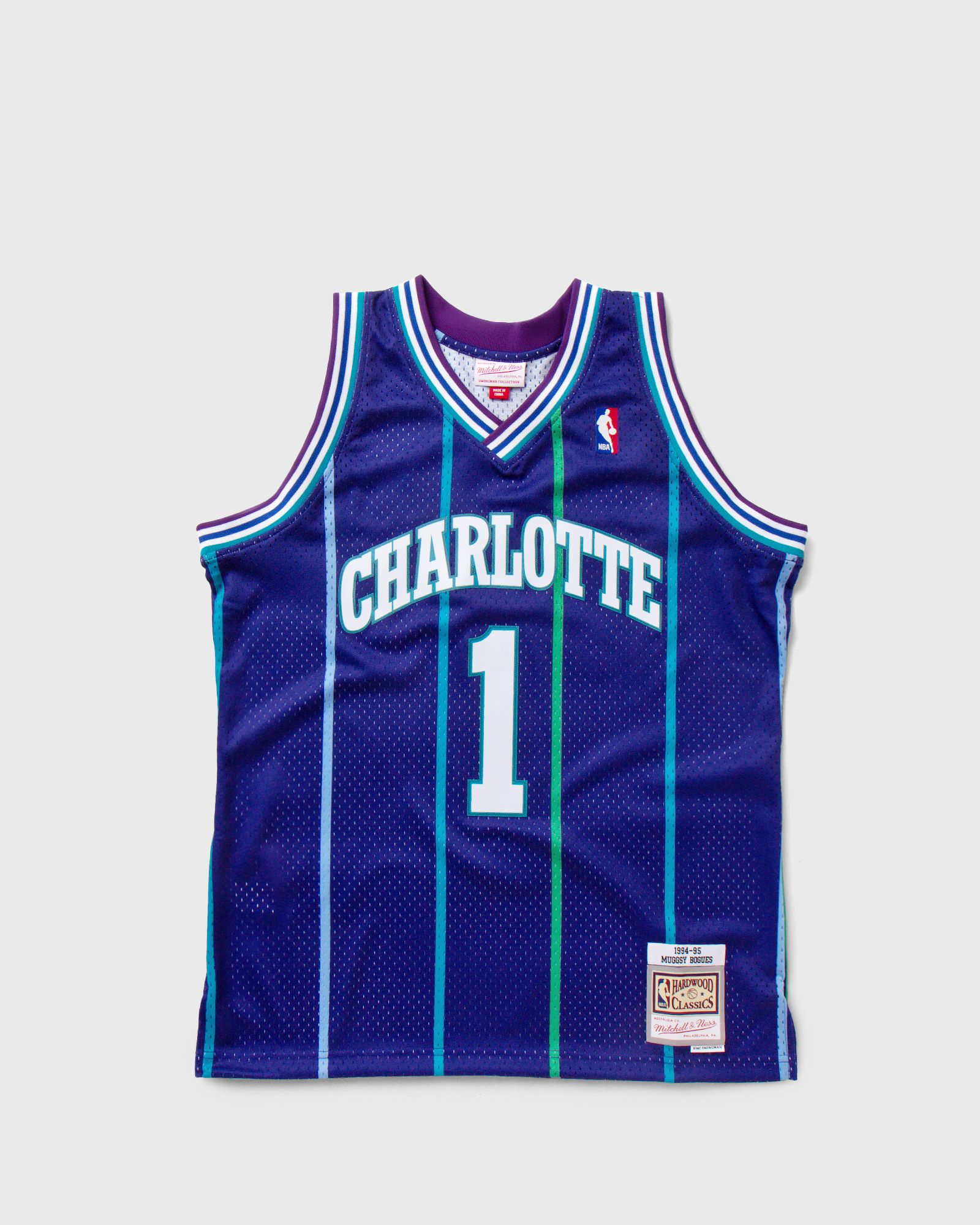 NBA Swingman Jersey Charlotte Hornets Alternate 1994-95 Muggsy Bogues #1