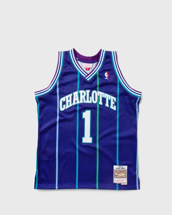 Jerseys XXL NEW Charlotte 1 Muggsy Bogues Green Basketball