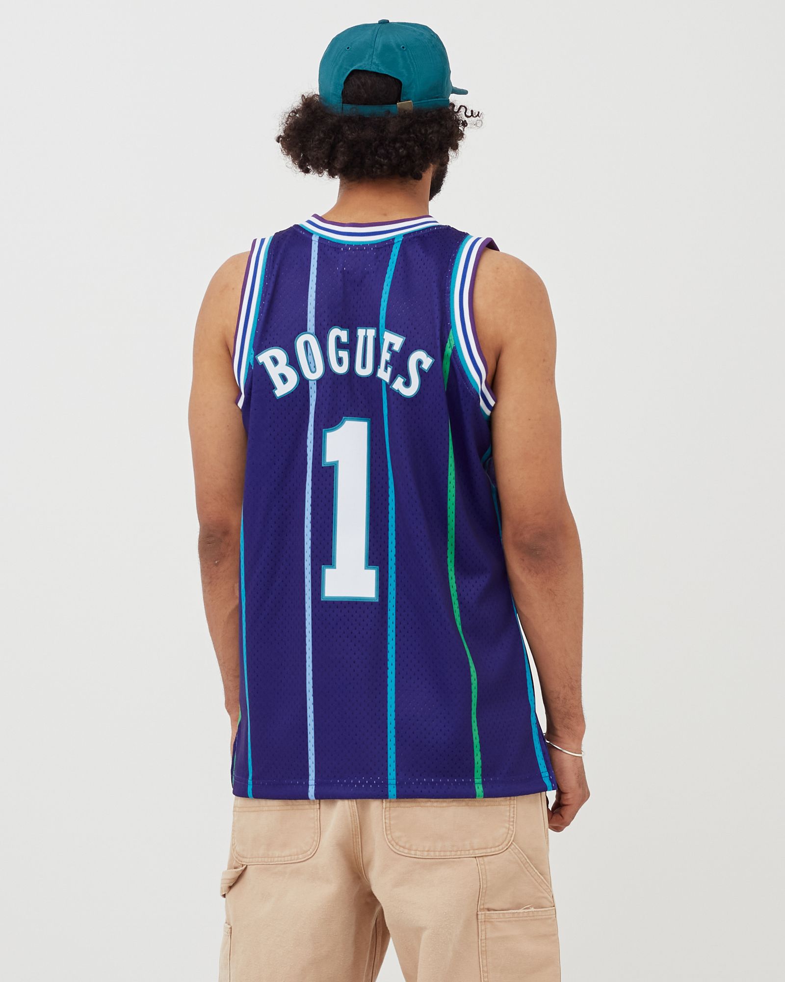 NBA Swingman Jersey Charlotte Hornets Alternate 1994-95 Muggsy Bogues #1