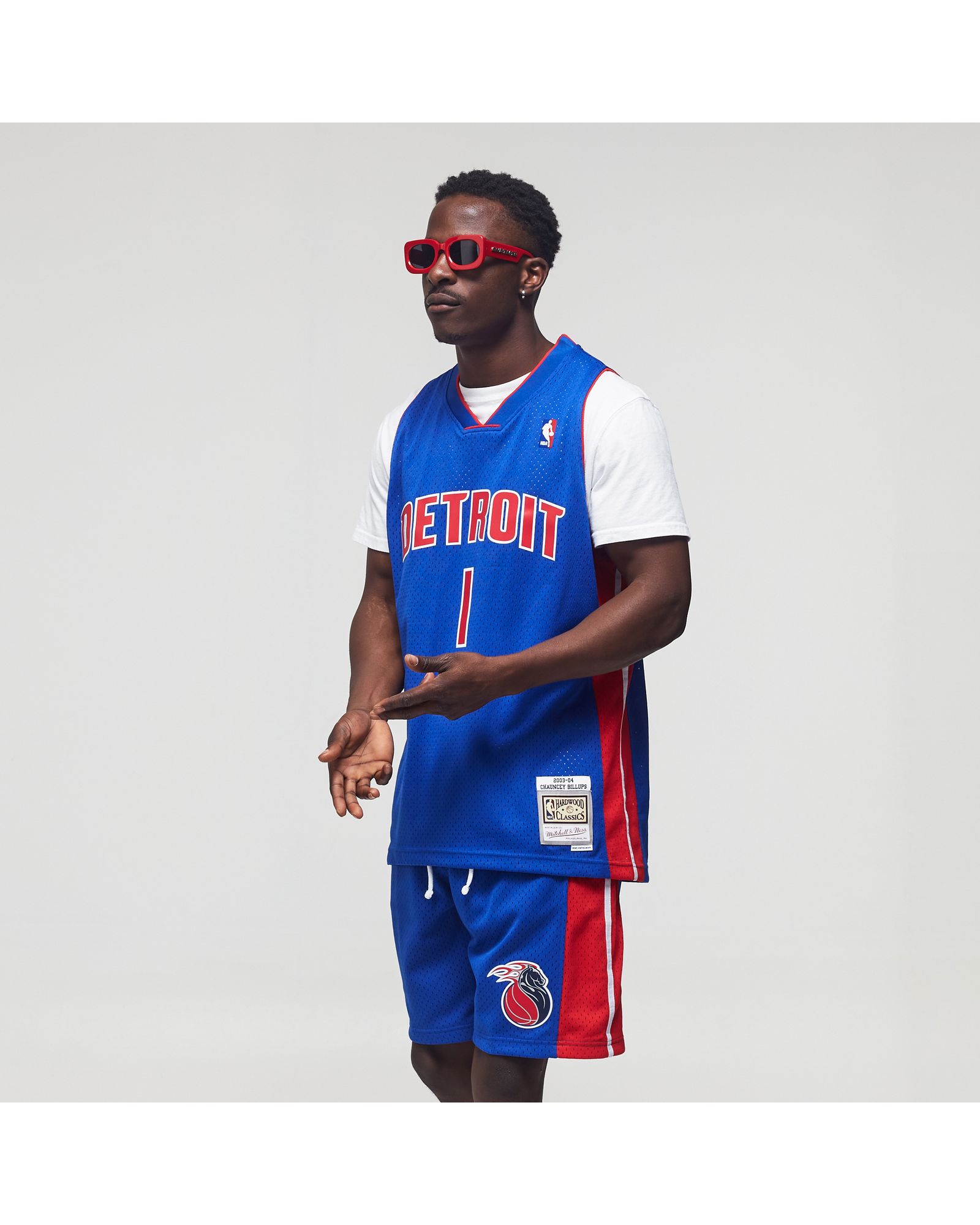 DETROIT PISTONS 2003-04 Swingman Road Jersey - Chauncey Billups