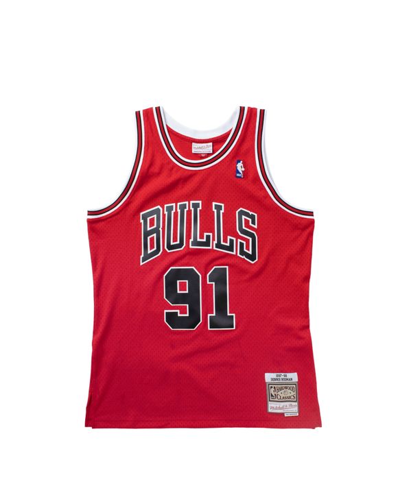 Dennis Rodman Champion 95 96 Chicago Bulls Swingman Trikot Jersey Stitched 