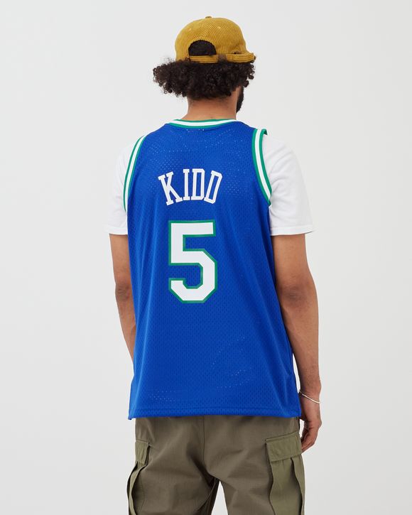 Men's Dallas Mavericks Jason Kidd Mitchell & Ness Blue Hardwood Classics  Swingman Jersey